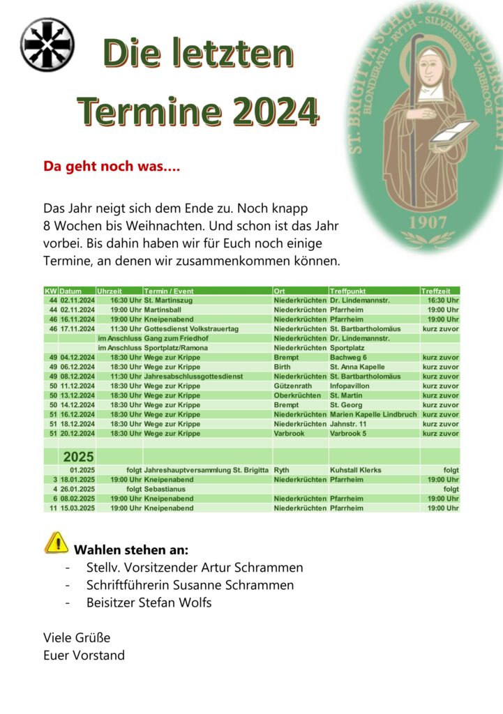 Die letzten Termine in 2024 – Da geht noch was!